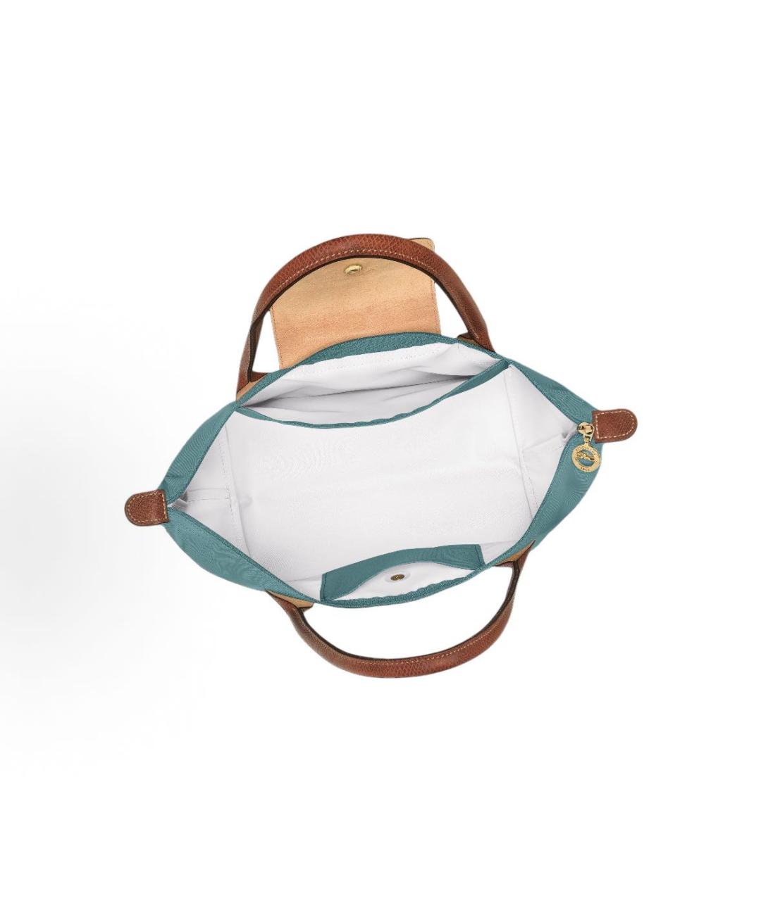 LONGCHAMP Бирюзовая сумка тоут, фото 4