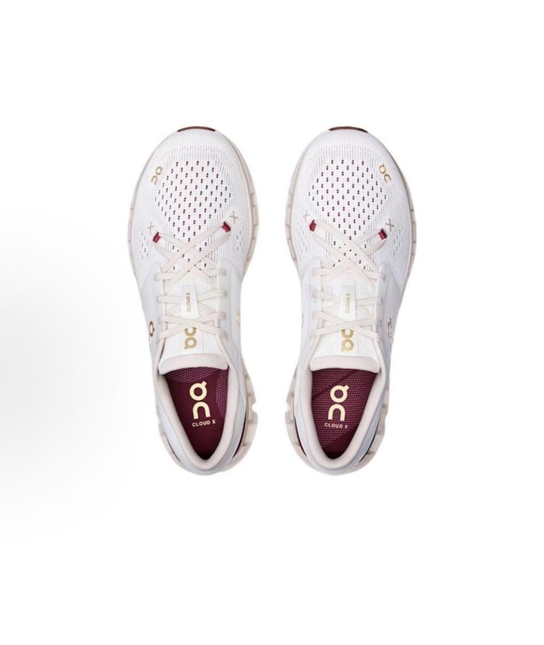 ON Белые текстильные низкие кроссовки / кеды, фото 3