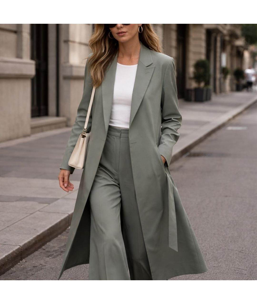 COS Серый хлопковый тренч/плащ, фото 6