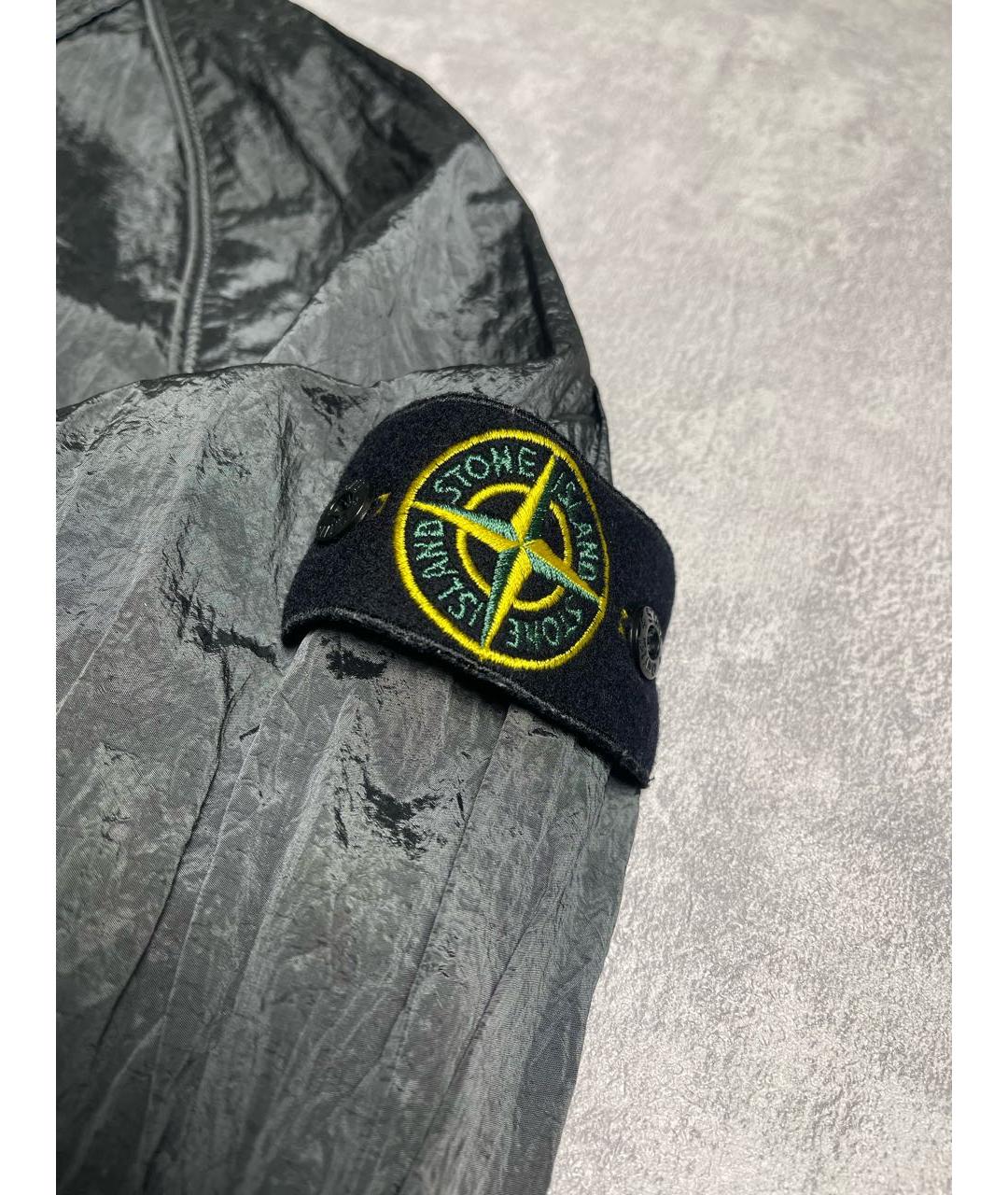 STONE ISLAND Антрацитовая полиамидовая куртка, фото 4
