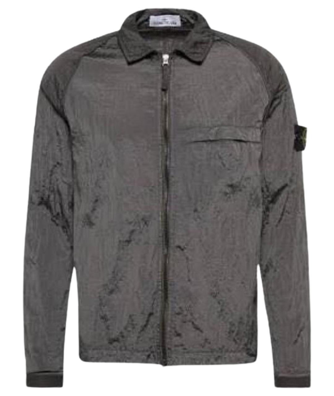 STONE ISLAND Антрацитовая полиамидовая куртка, фото 1