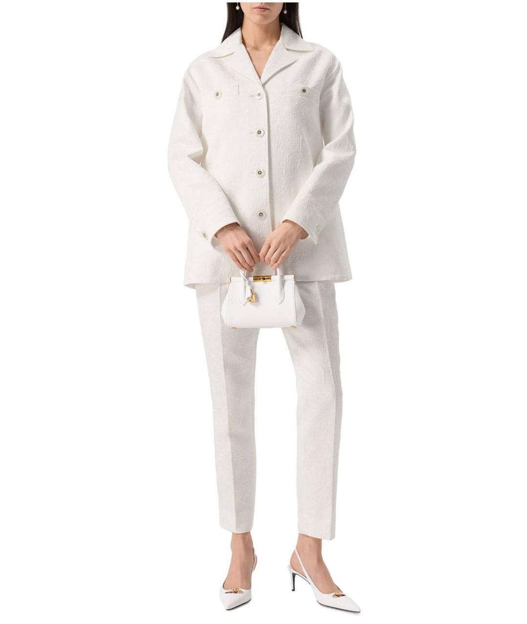 DOLCE&GABBANA Белый хлопковый жакет/пиджак, фото 6