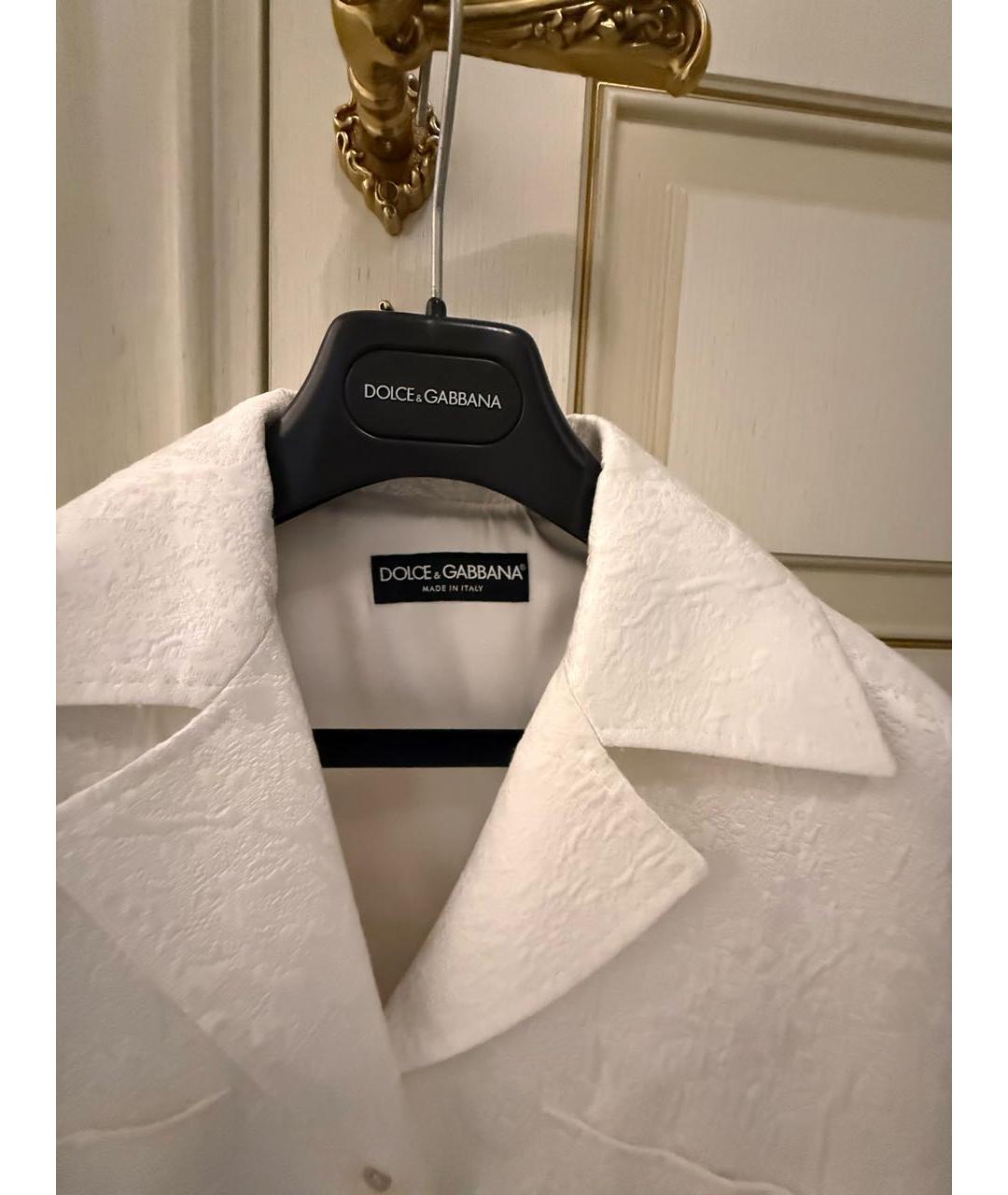 DOLCE&GABBANA Белый хлопковый жакет/пиджак, фото 3