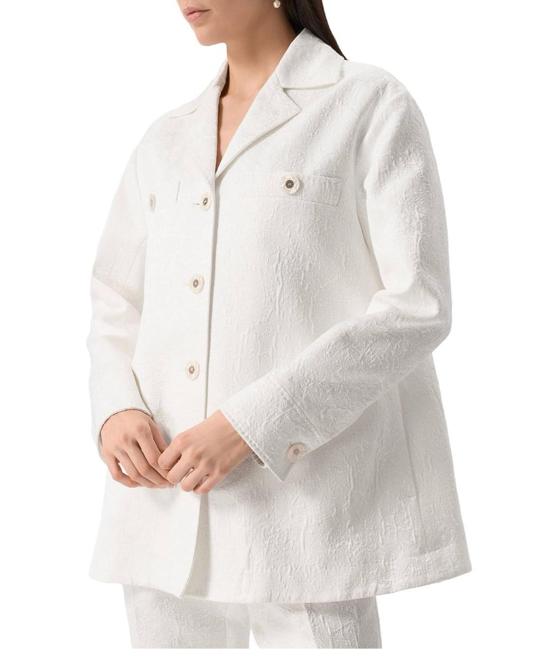 DOLCE&GABBANA Белый хлопковый жакет/пиджак, фото 7