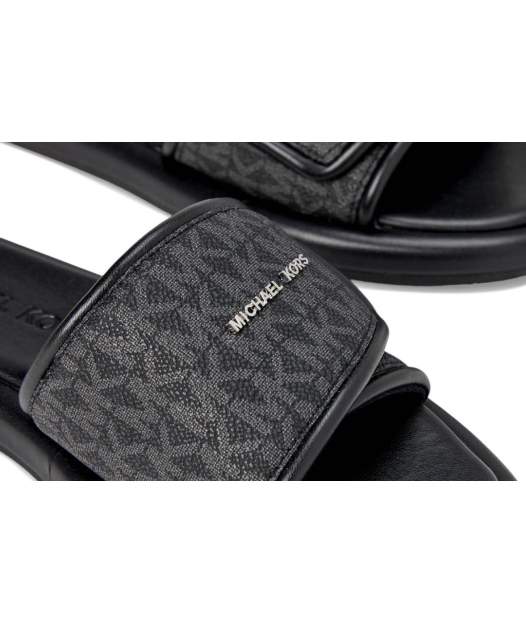 MICHAEL KORS Черные шлепанцы, фото 5