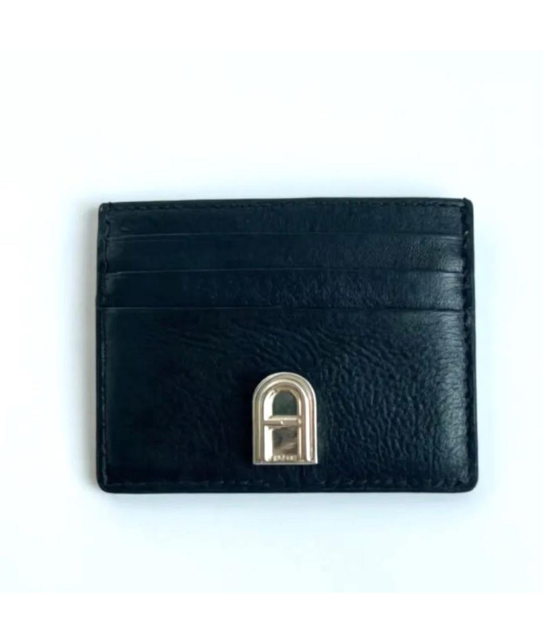 FURLA Черный кожаный кардхолдер, фото 9