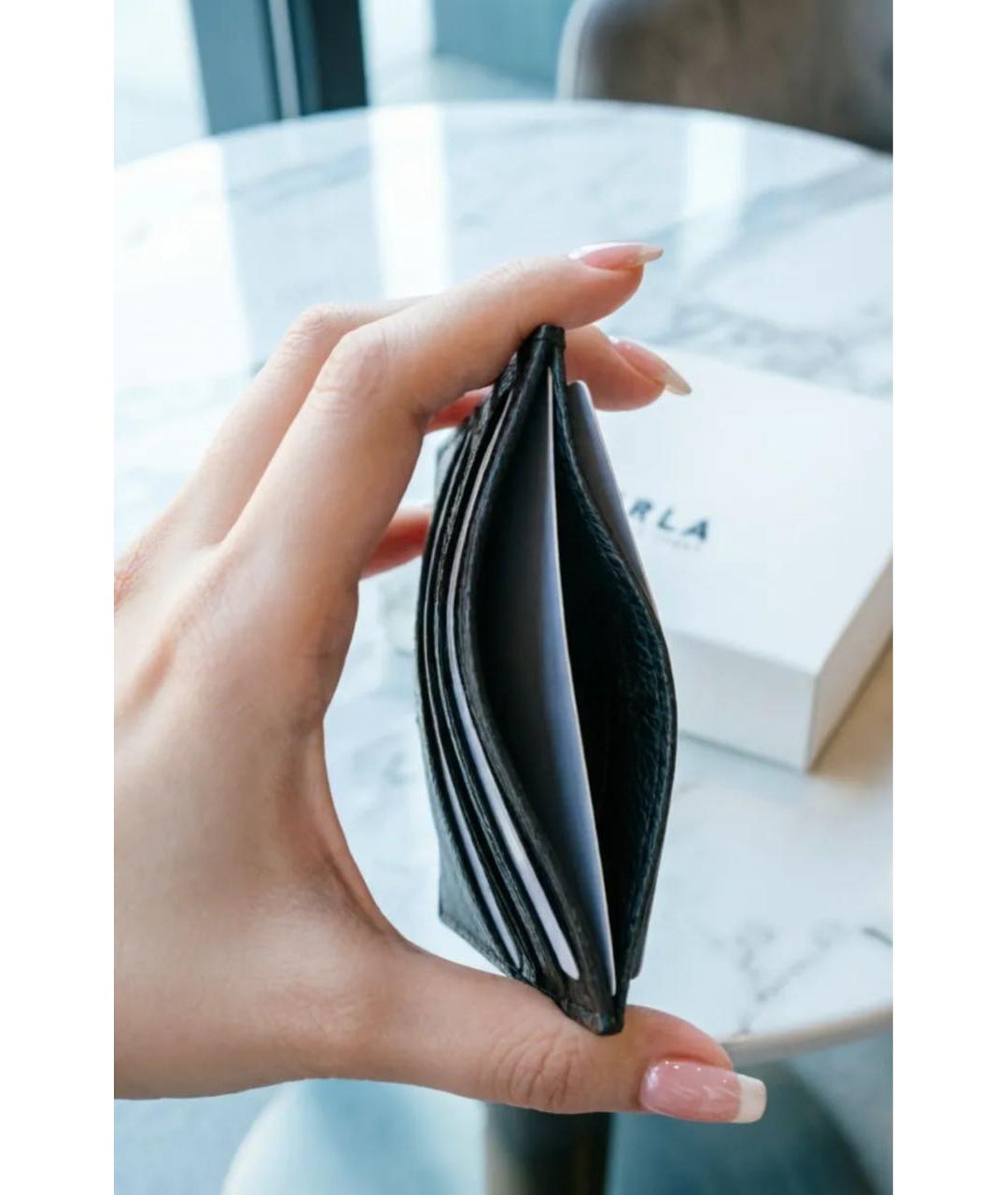 FURLA Черный кожаный кардхолдер, фото 8