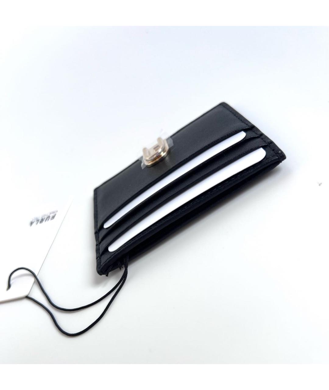 FURLA Черный кожаный кардхолдер, фото 7