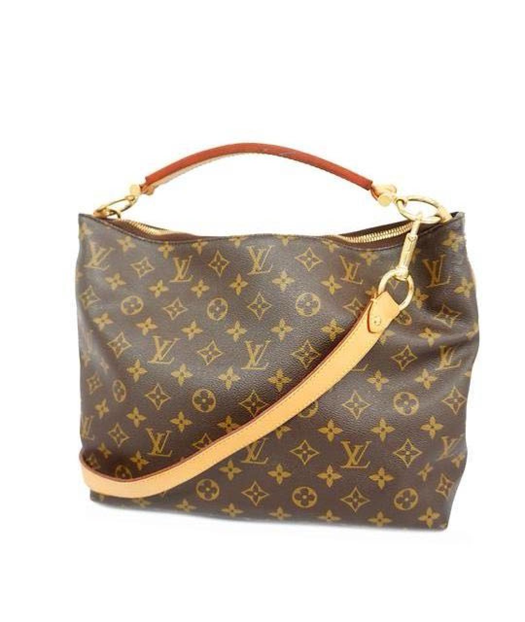 LOUIS VUITTON Коричневая сумка с короткими ручками, фото 2