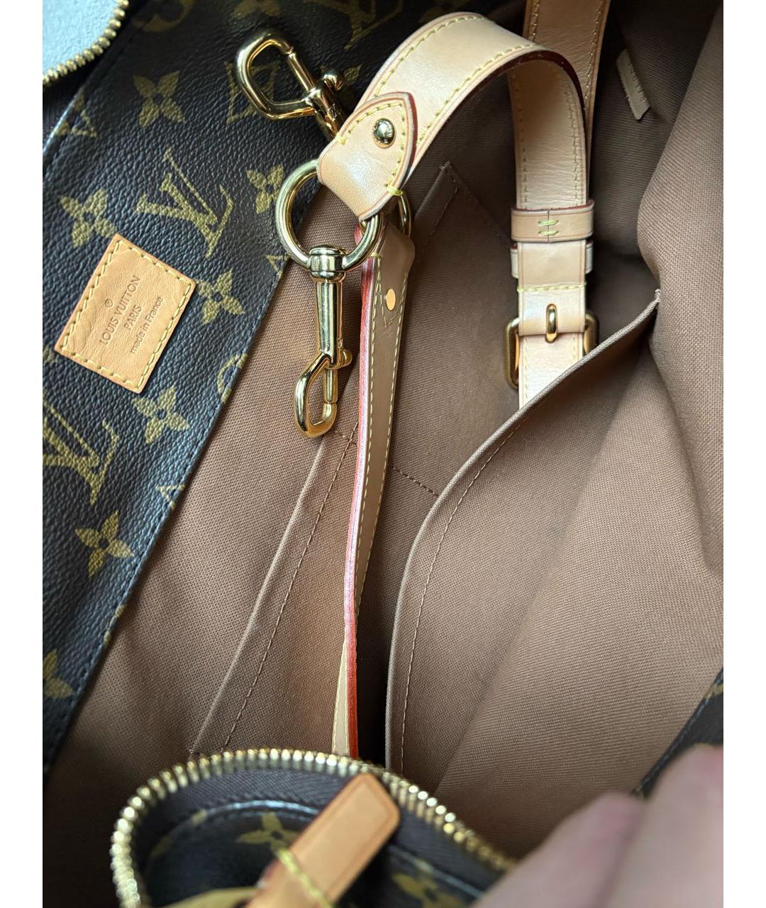 LOUIS VUITTON Коричневая сумка с короткими ручками, фото 4