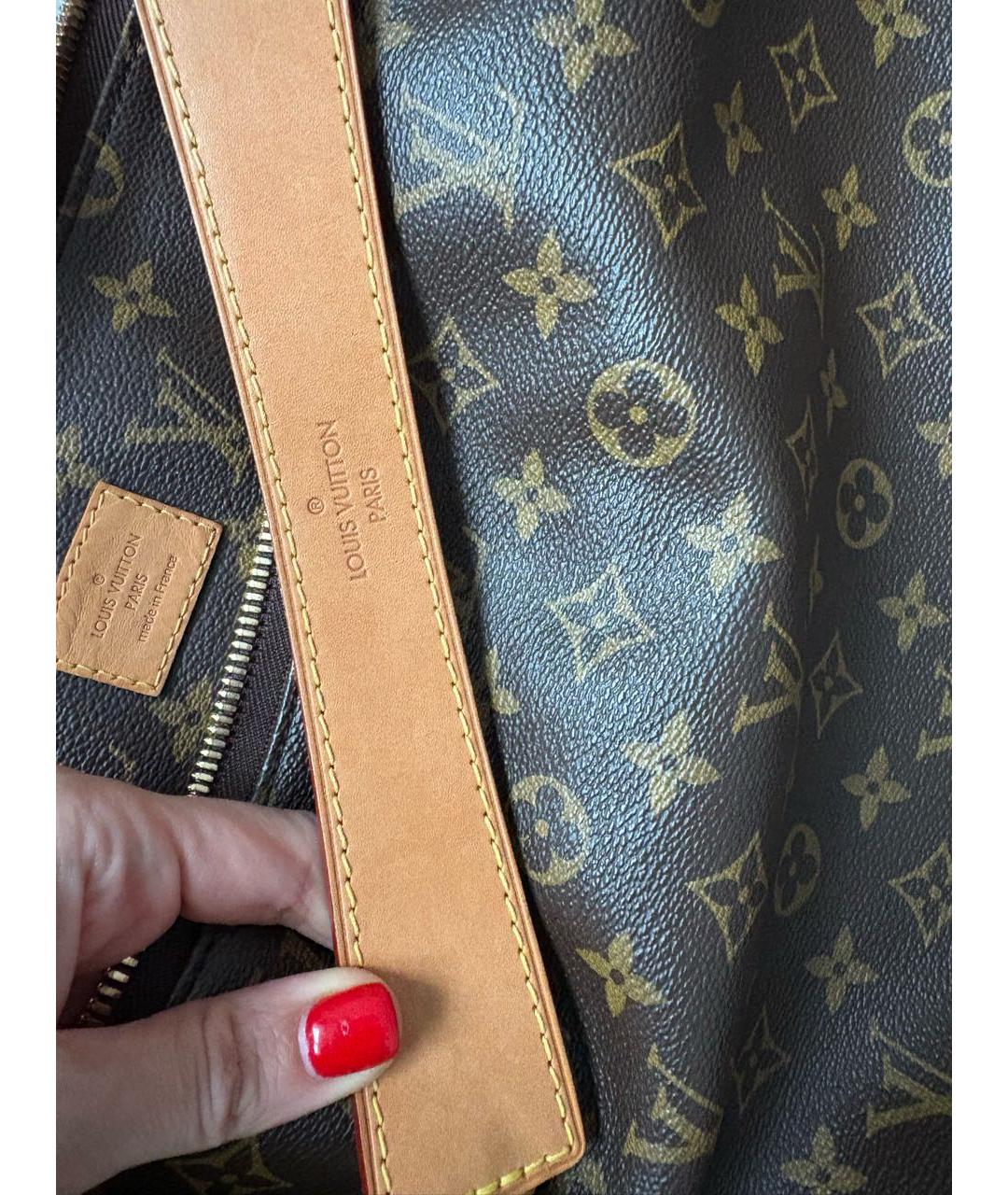 LOUIS VUITTON Коричневая сумка с короткими ручками, фото 5