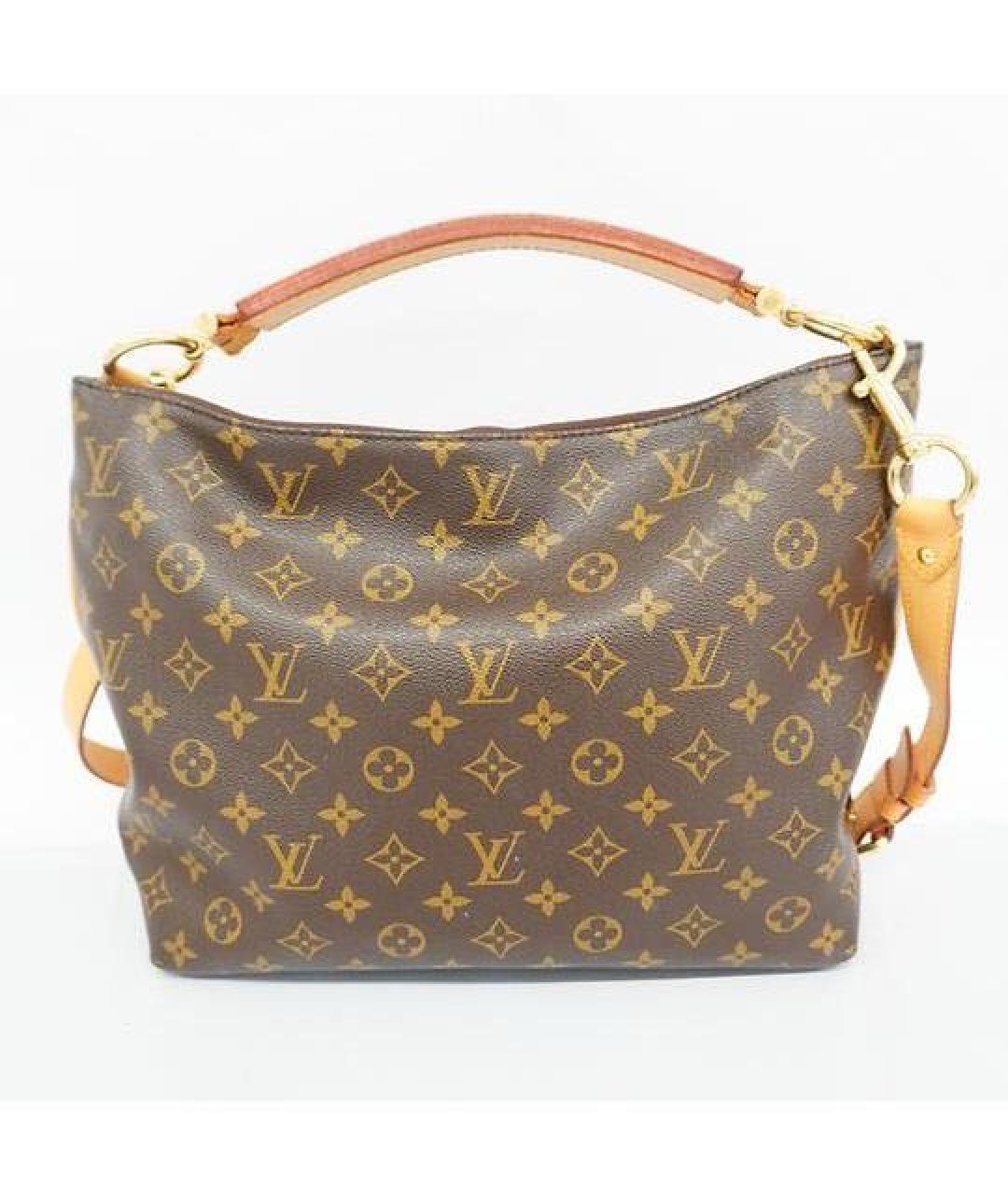 LOUIS VUITTON Коричневая сумка с короткими ручками, фото 6