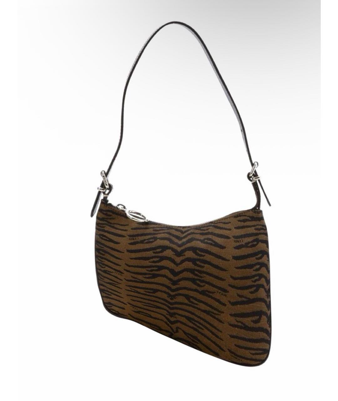 FENDI Коричневая сумка с короткими ручками, фото 9