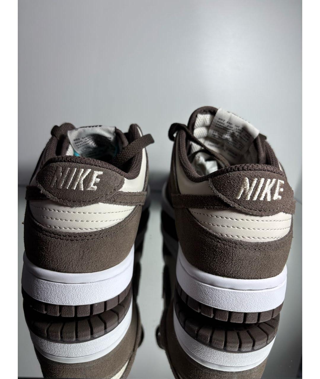 NIKE Коричневые замшевые кроссовки, фото 4