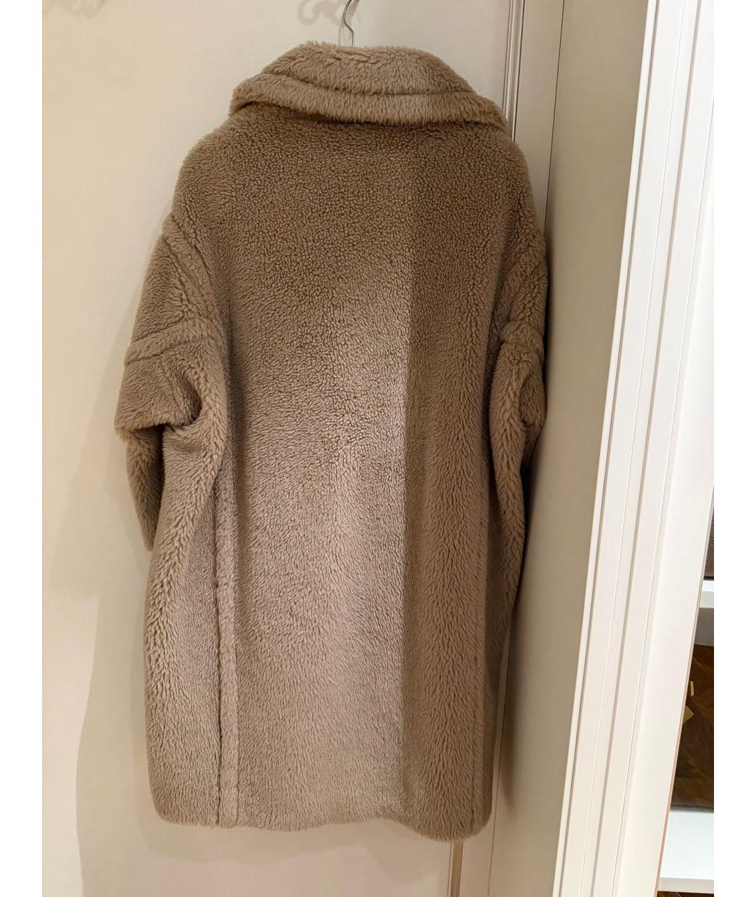 MAX MARA Бежевая шерстяная шуба, фото 2
