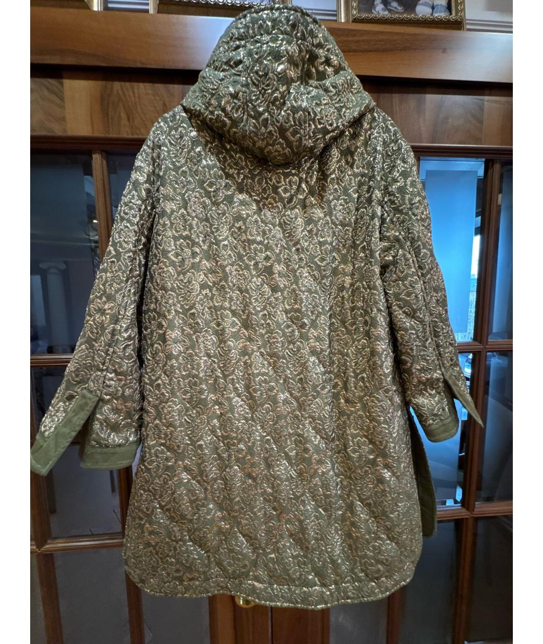 ERMANNO SCERVINO Хаки шелковый тренч/плащ, фото 2