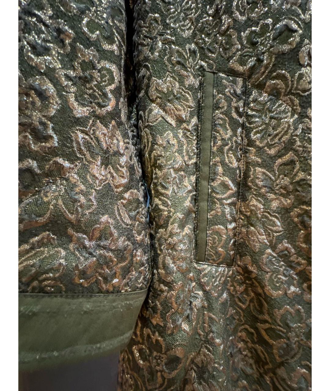 ERMANNO SCERVINO Хаки шелковый тренч/плащ, фото 3