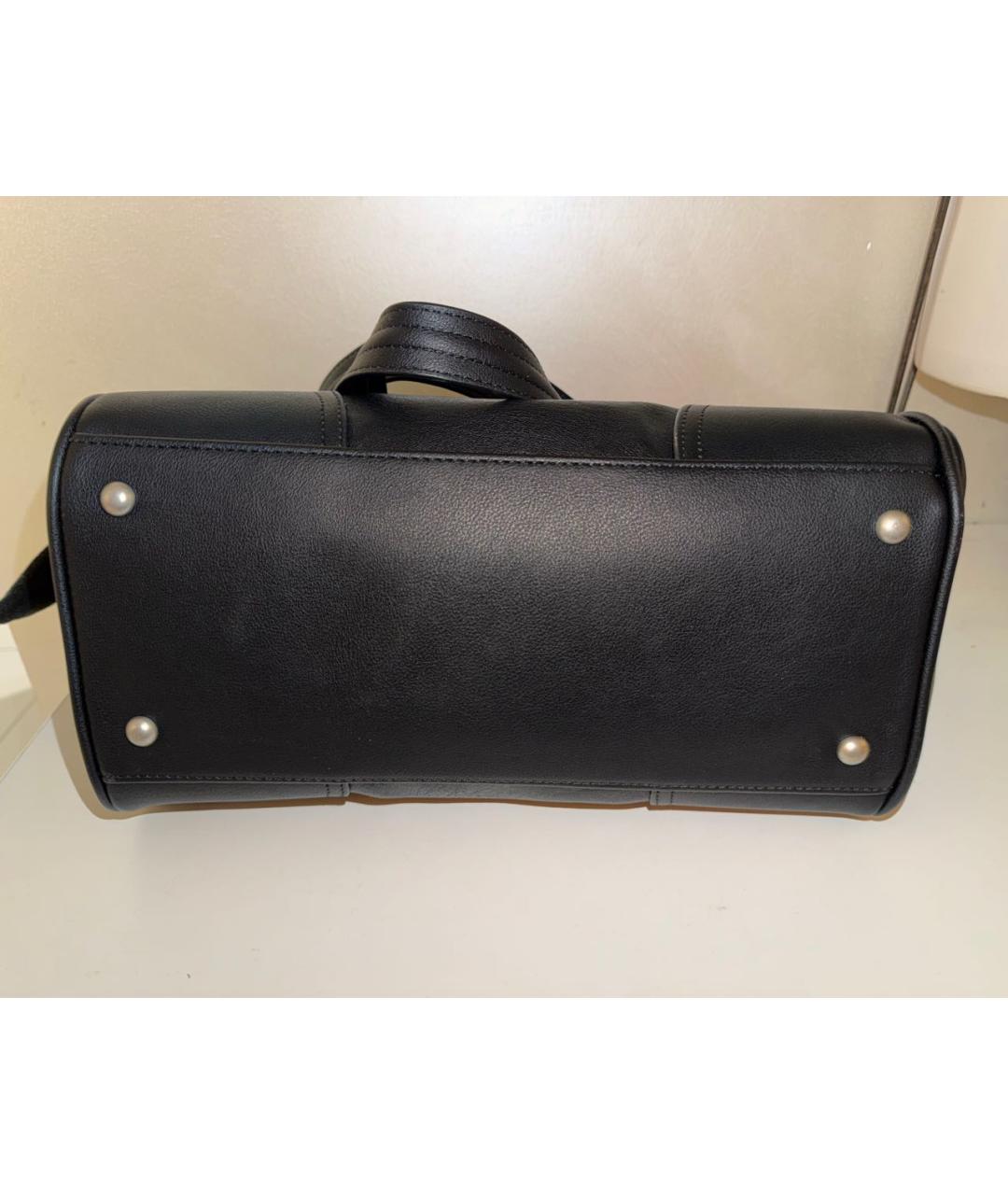 JUICY COUTURE Черная сумка тоут из искусственной кожи, фото 4