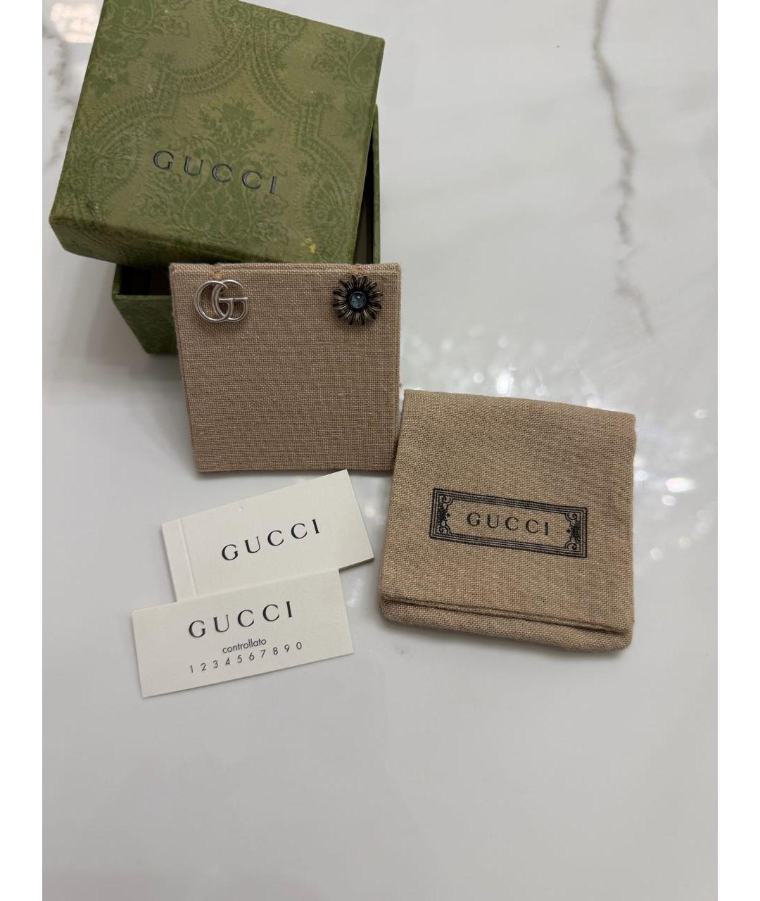 GUCCI Серебряные серебряные серьги, фото 4