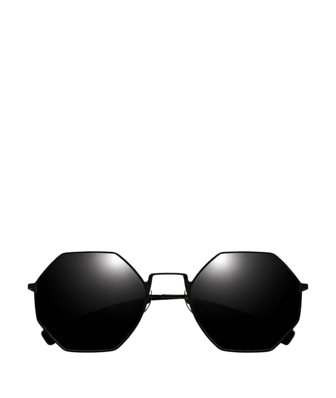 FENDI Черные металлические солнцезащитные очки, фото 1