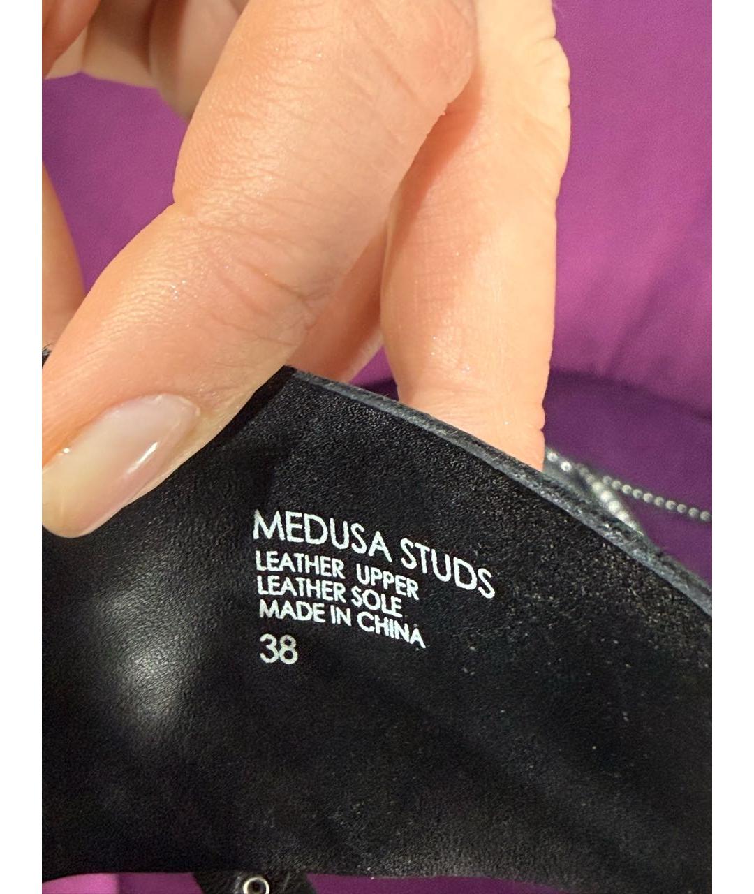 ASH Черные кожаные босоножки, фото 7