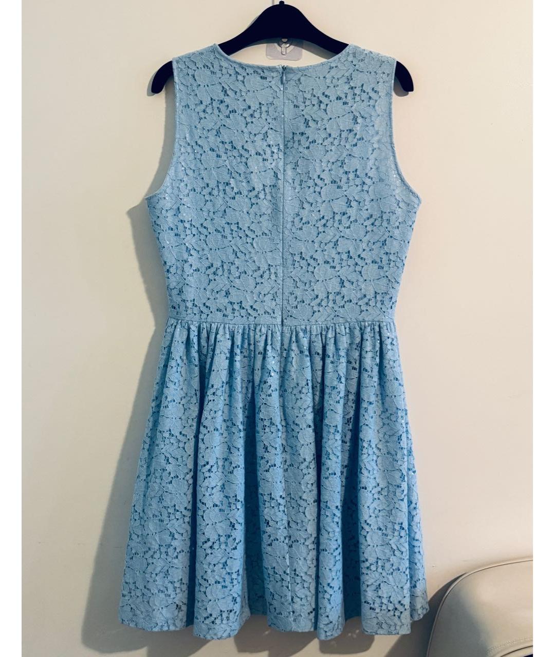 BLUGIRL Голубое хлопковое коктейльное платье, фото 2