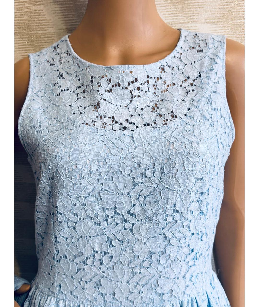 BLUGIRL Голубое хлопковое коктейльное платье, фото 7