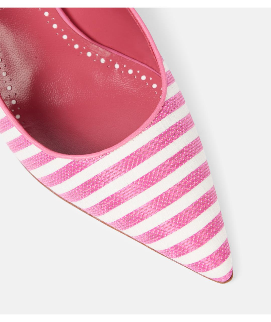 MANOLO BLAHNIK Розовые мюли, фото 4