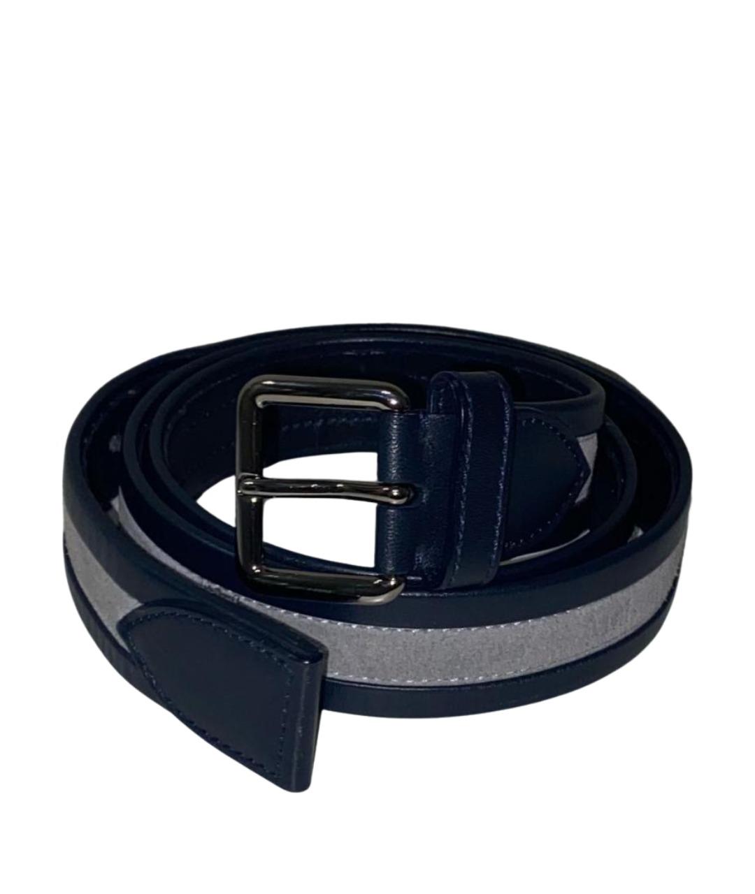 LOUIS VUITTON Темно-синий кожаный ремень, фото 1