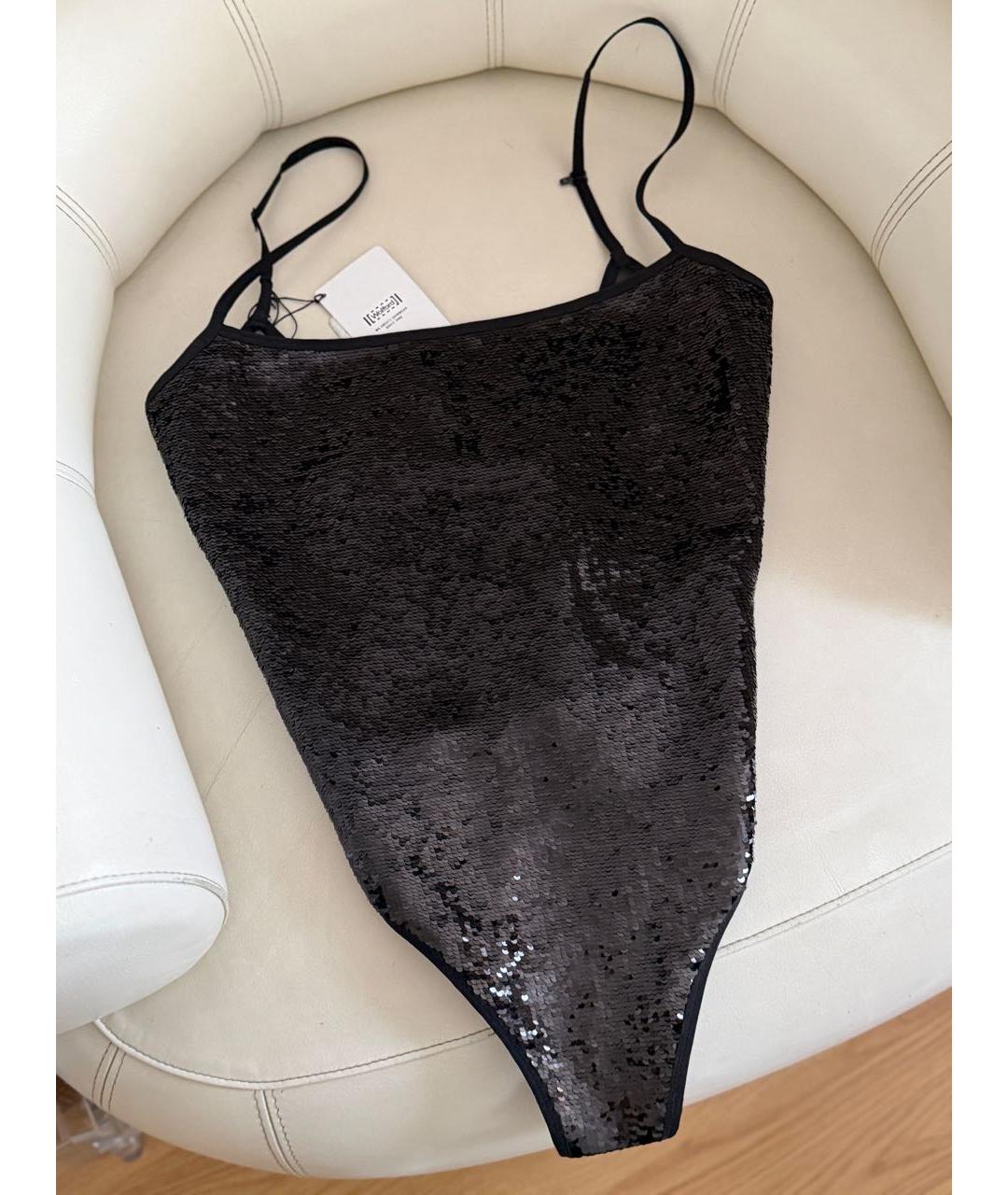 WOLFORD Черное полиэстеровое боди, фото 8