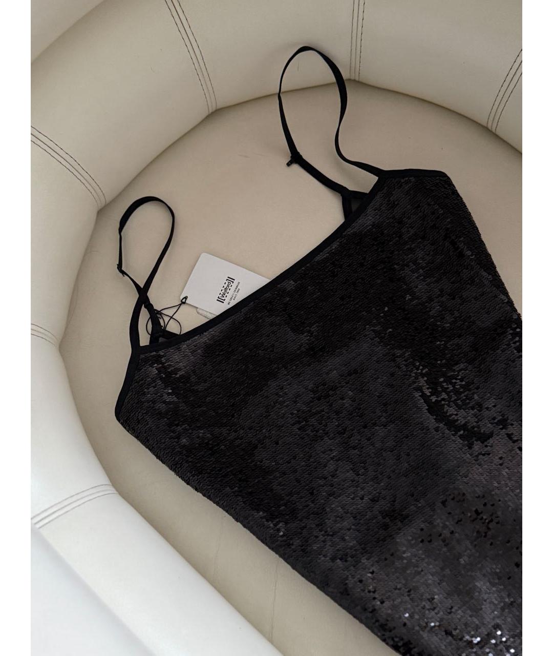 WOLFORD Черное полиэстеровое боди, фото 7