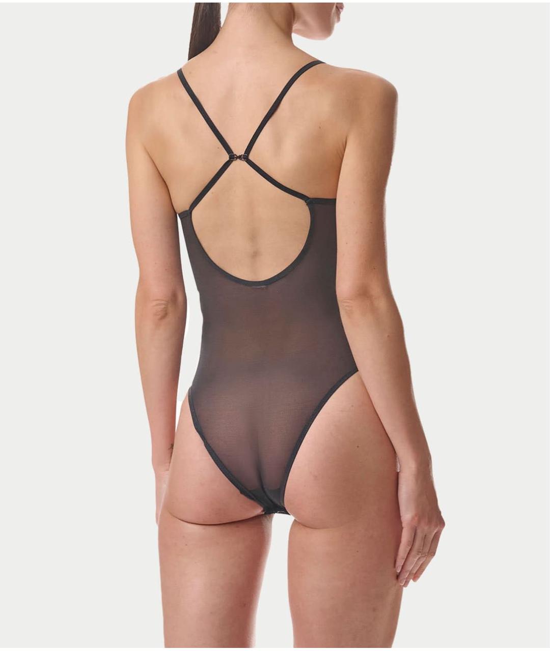 WOLFORD Черное полиэстеровое боди, фото 2