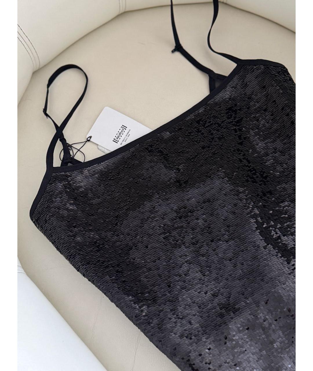 WOLFORD Черное полиэстеровое боди, фото 4