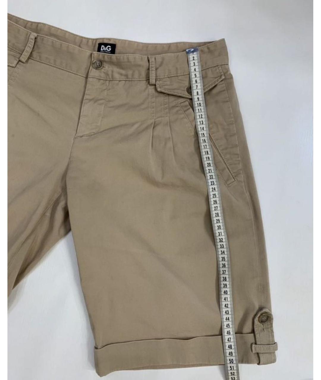 DOLCE&GABBANA Бежевые хлопковые шорты, фото 8