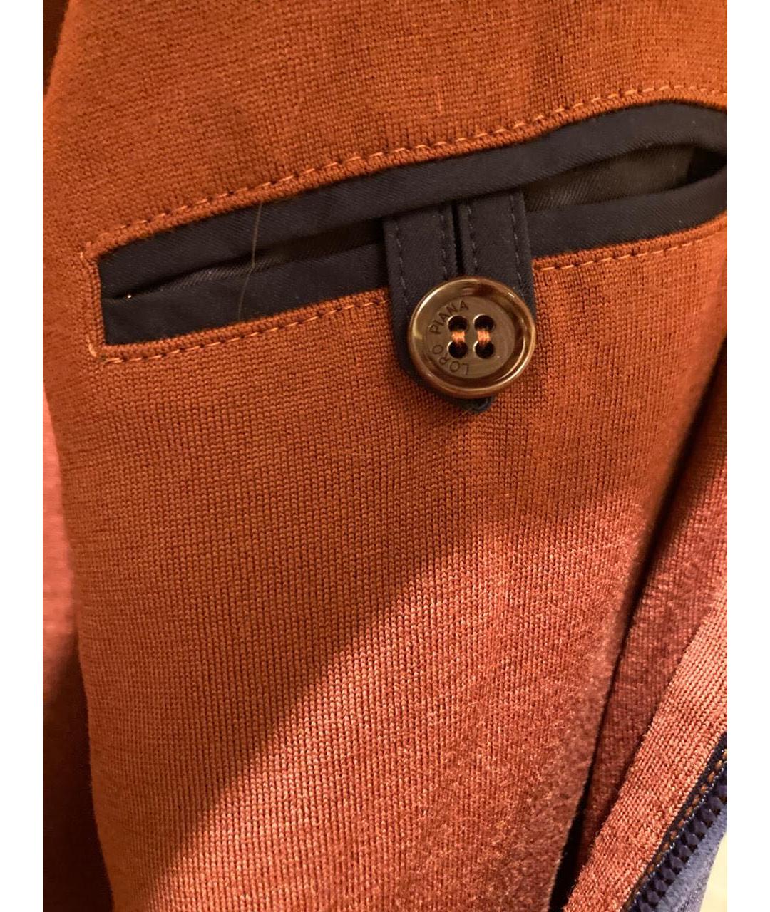 LORO PIANA Темно-синий шерстяной жилет, фото 5