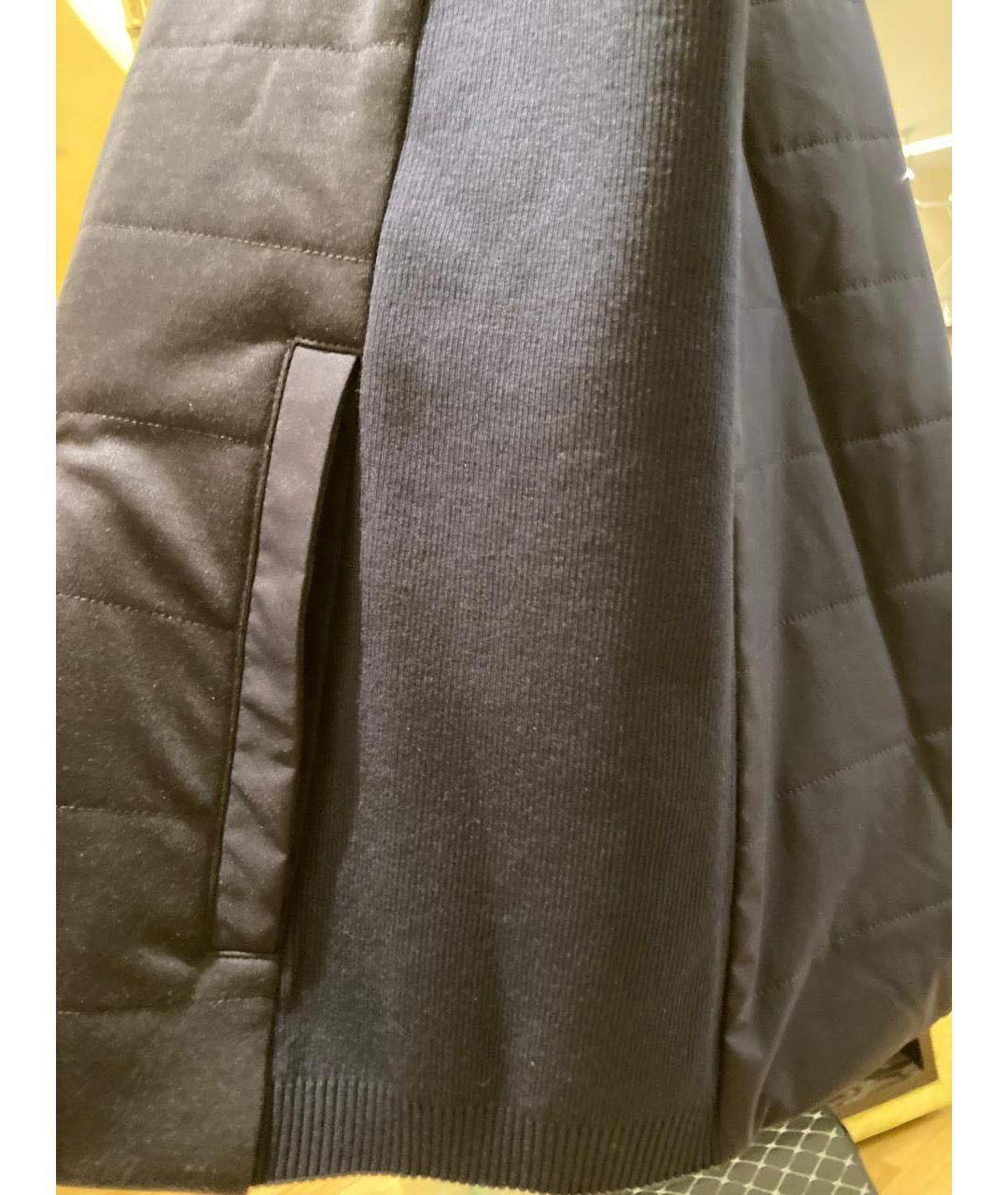 LORO PIANA Темно-синий шерстяной жилет, фото 8