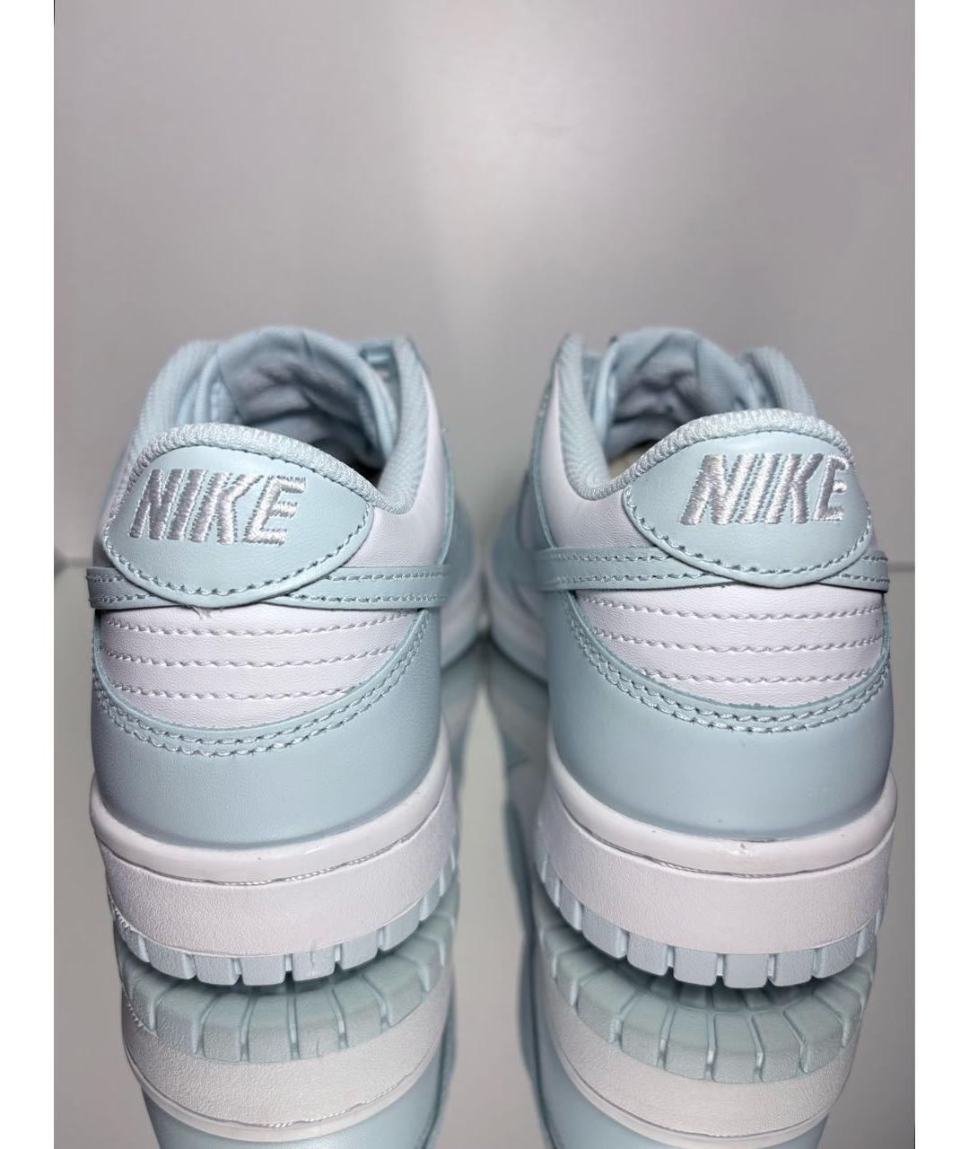 NIKE Голубые кожаные кроссовки, фото 4