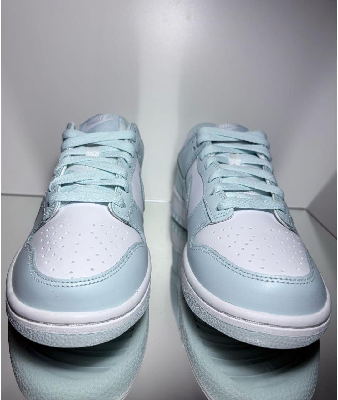 NIKE Голубые кожаные кроссовки, фото 2