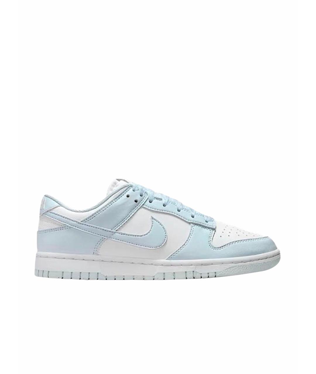 NIKE Голубые кожаные кроссовки, фото 1