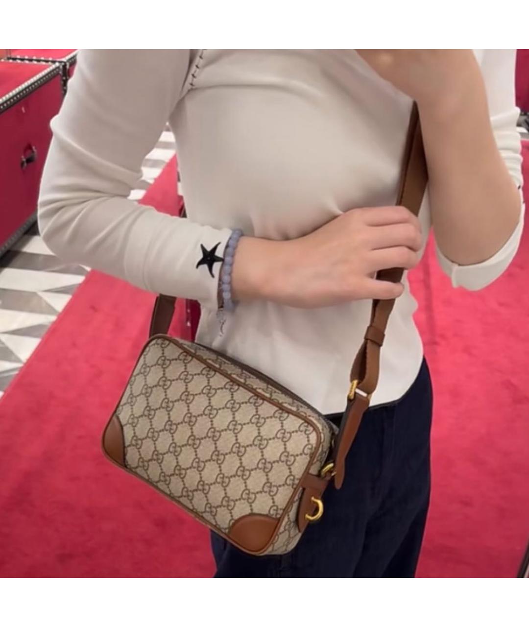 GUCCI Бежевая сумка через плечо, фото 2