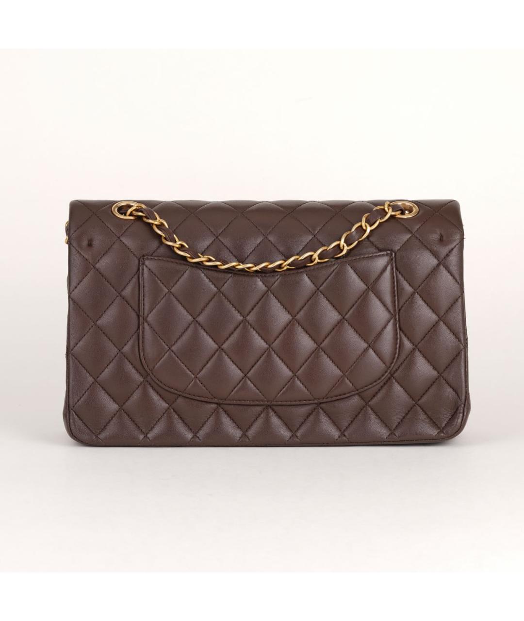 CHANEL Коричневая кожаная сумка через плечо, фото 3