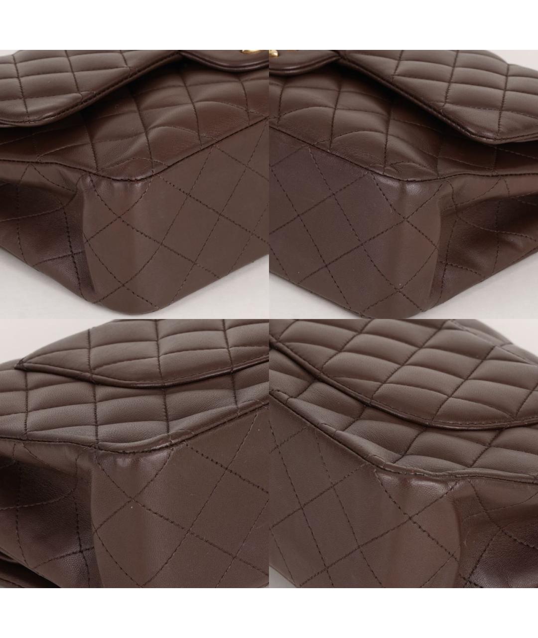 CHANEL Коричневая кожаная сумка через плечо, фото 8