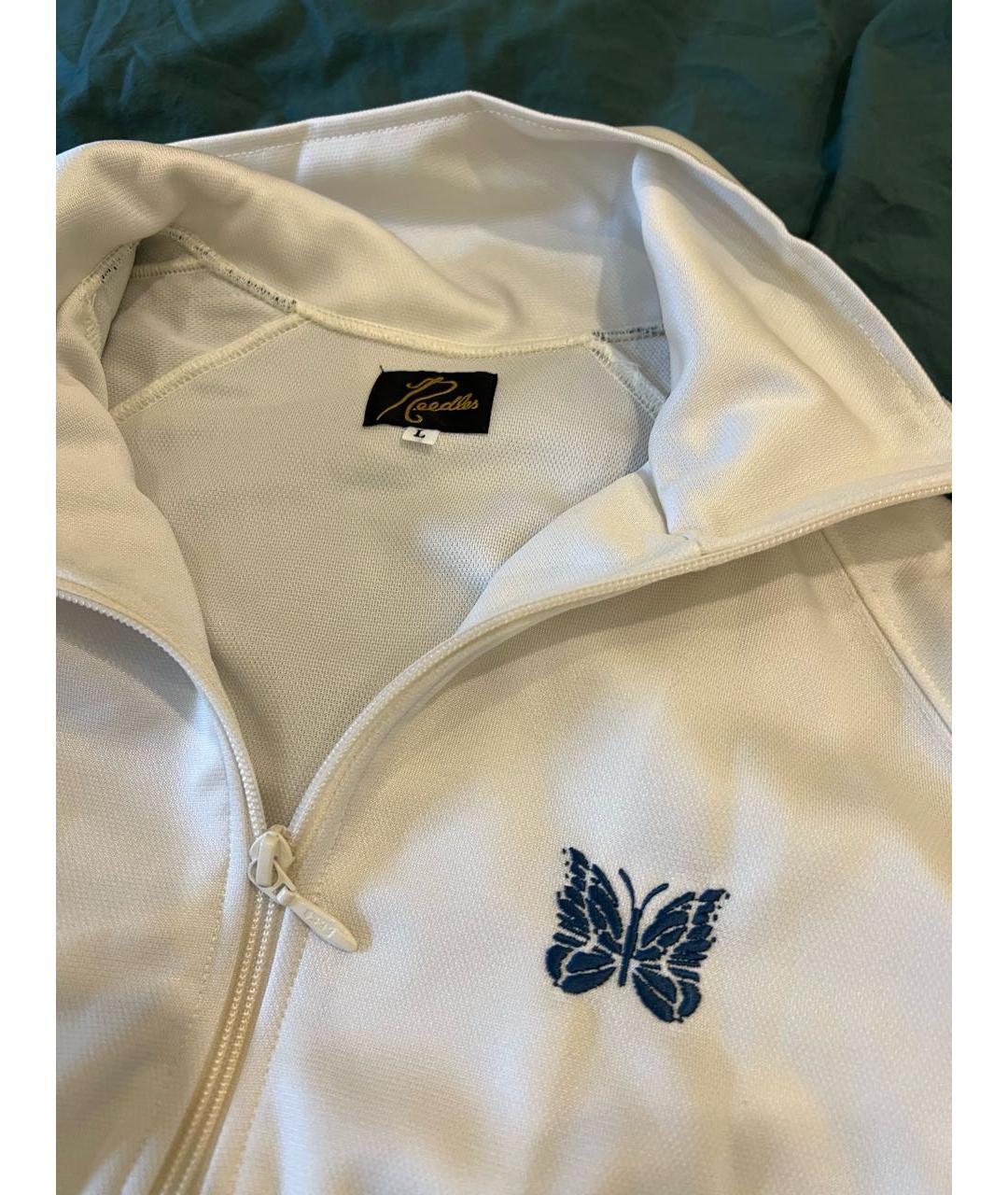 NEEDLES Белая полиэстеровая спортивная куртка, фото 3