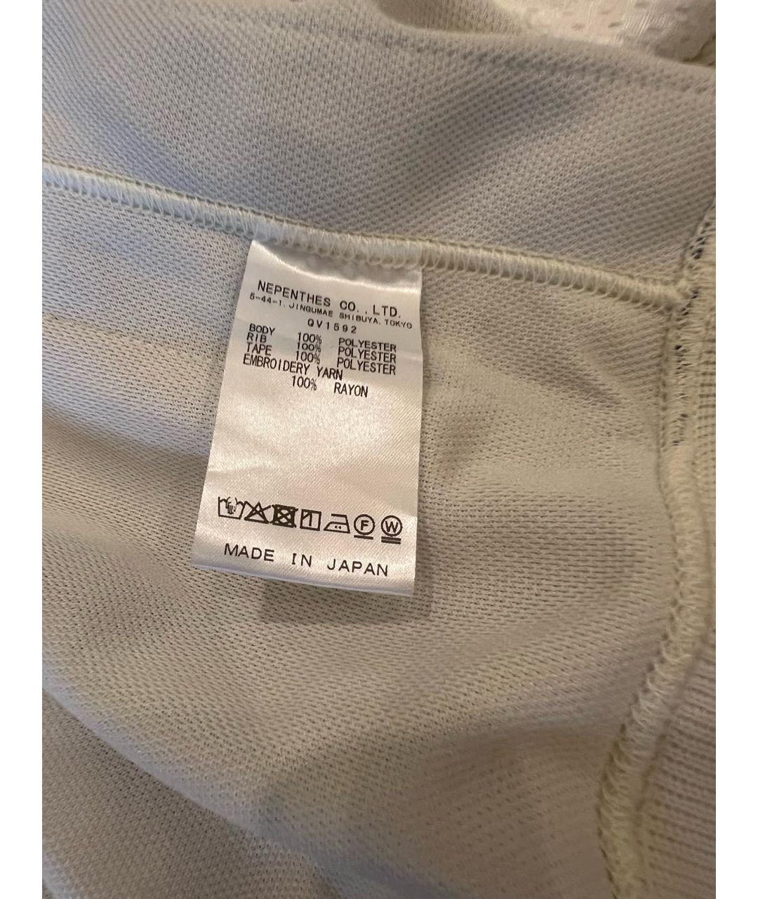 NEEDLES Белая полиэстеровая спортивная куртка, фото 4