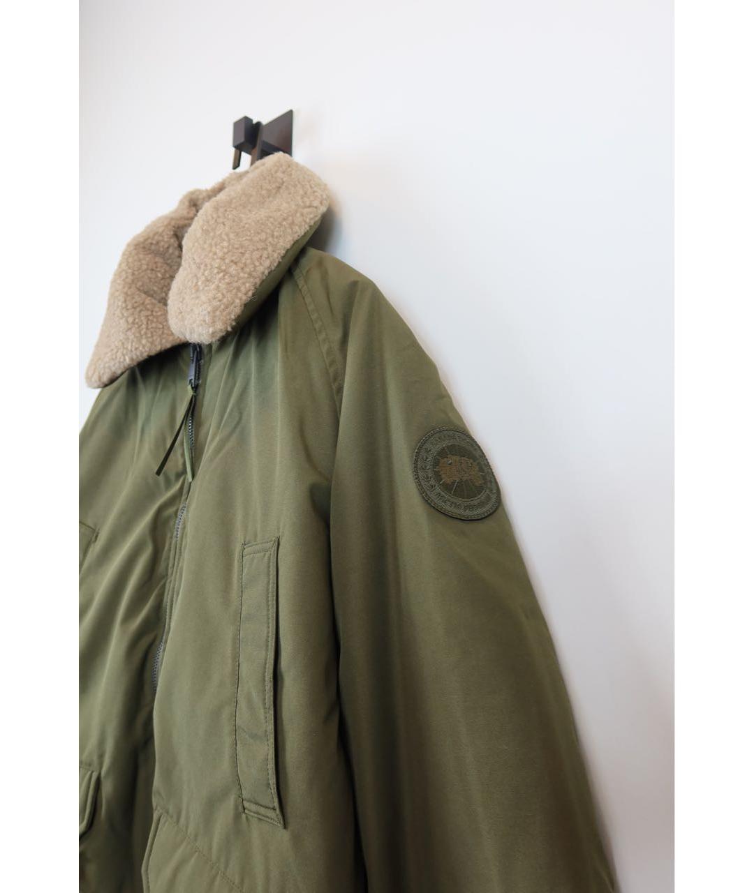 CANADA GOOSE Хаки полиамидовый пуховик, фото 4