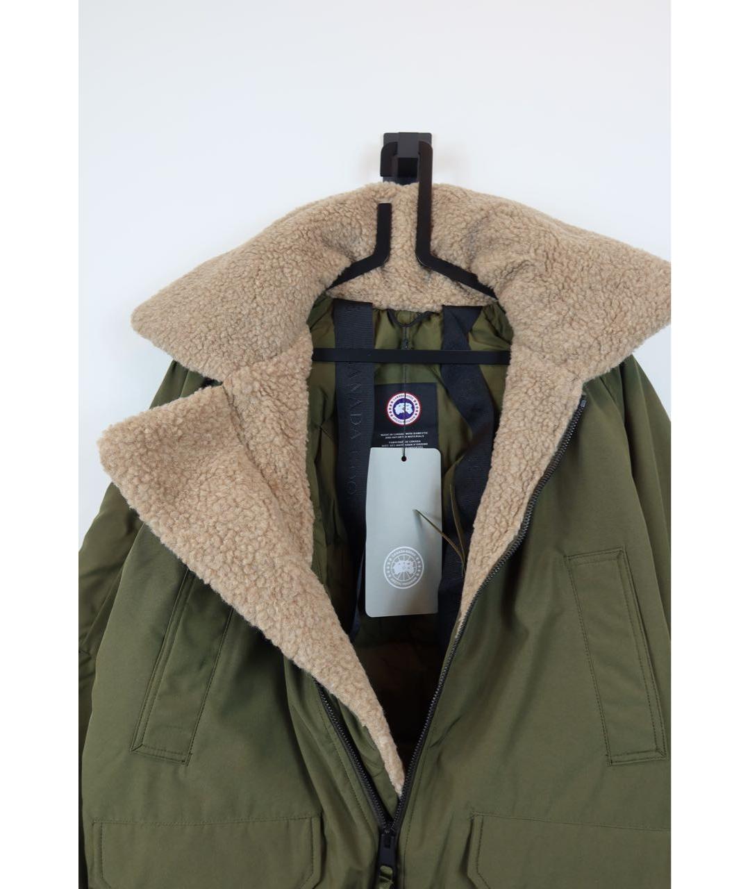 CANADA GOOSE Хаки полиамидовый пуховик, фото 6