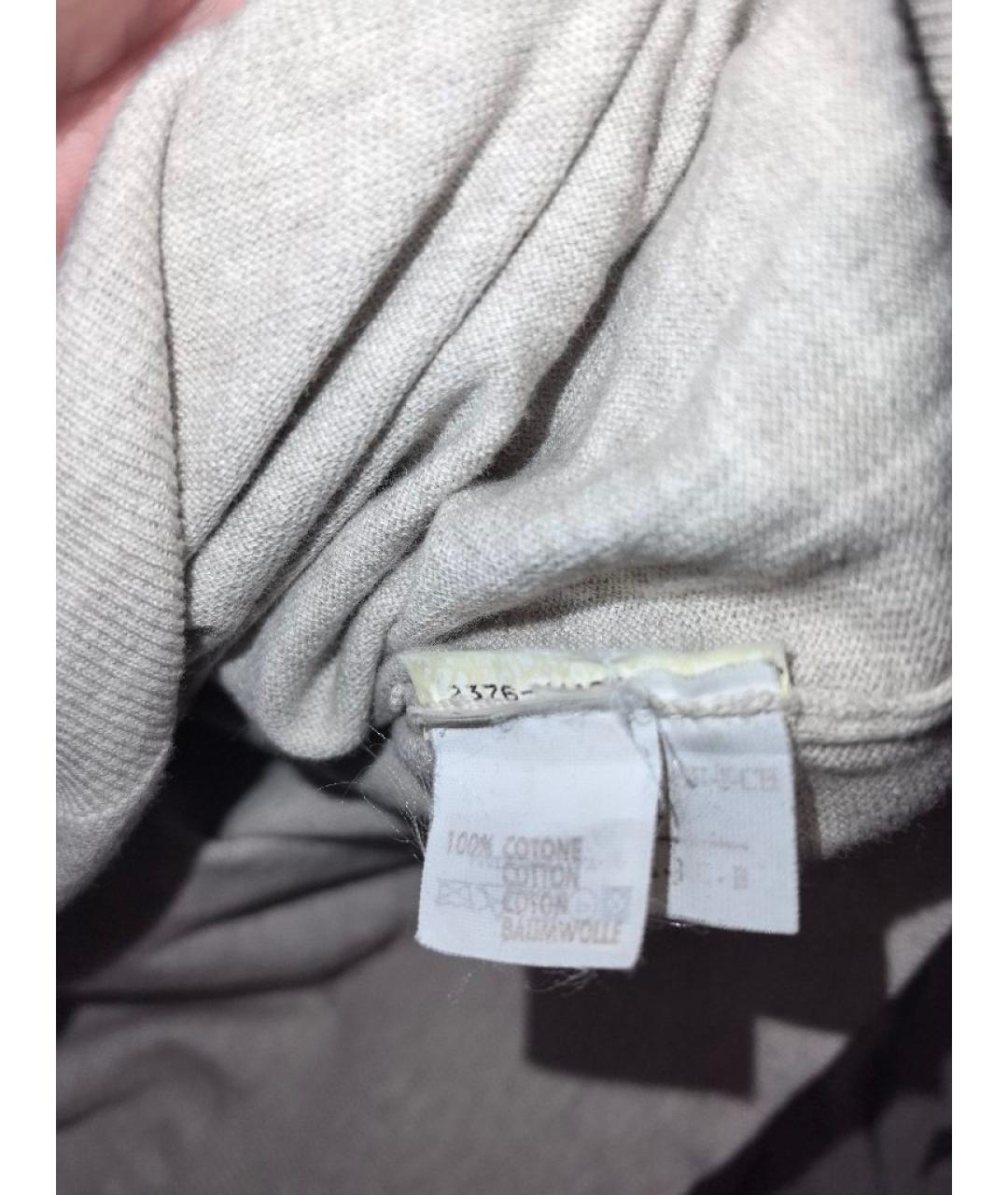 BRUNELLO CUCINELLI Бежевый хлопковый джемпер / свитер, фото 5