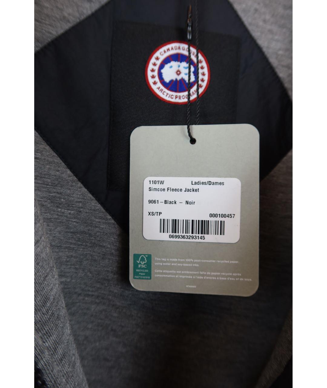 CANADA GOOSE Черная шерстяная куртка, фото 7