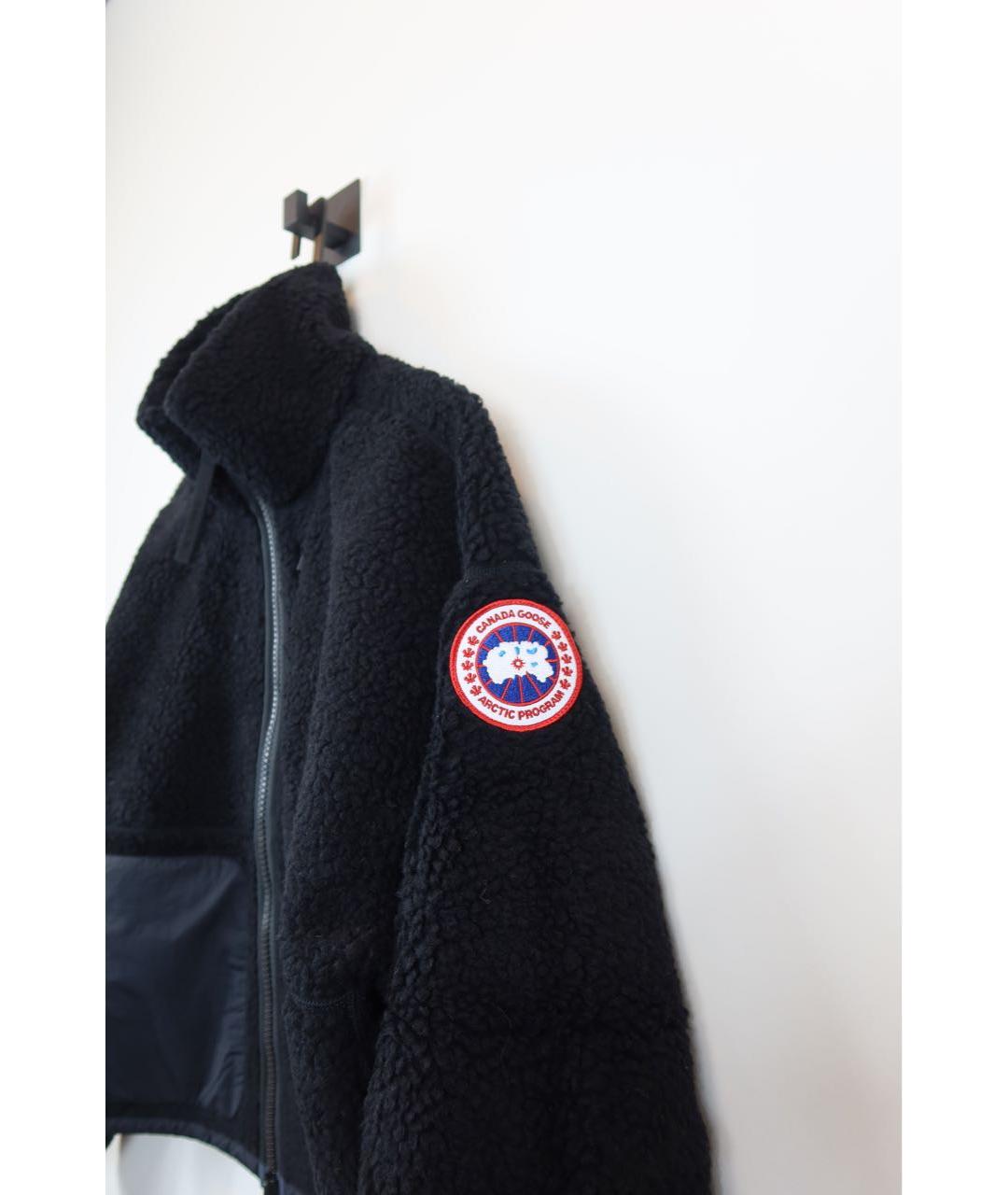 CANADA GOOSE Черная шерстяная куртка, фото 5