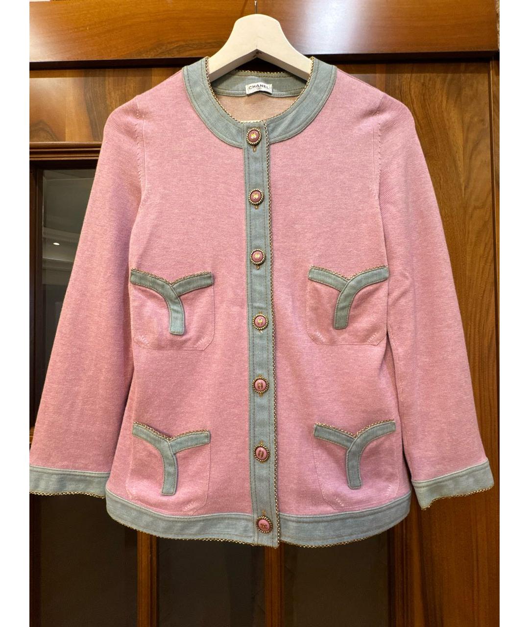 CHANEL Розовая вискозная рубашка, фото 6